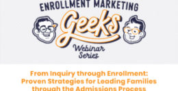 Free Webinar: From Inquiry through Enrollment – Proven Strategies